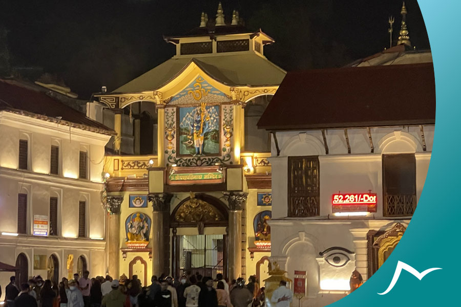 Discovering Hidden Gems:11 Beautiful Filming Locations in Nepal Pashupatinath Temple at evening